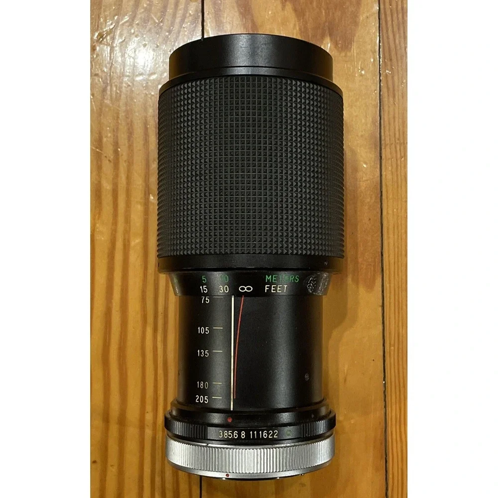 Vivitar 75-205mm 1:38 Close Focusing Auto Zoom Lens Canon Mount No. 22243376